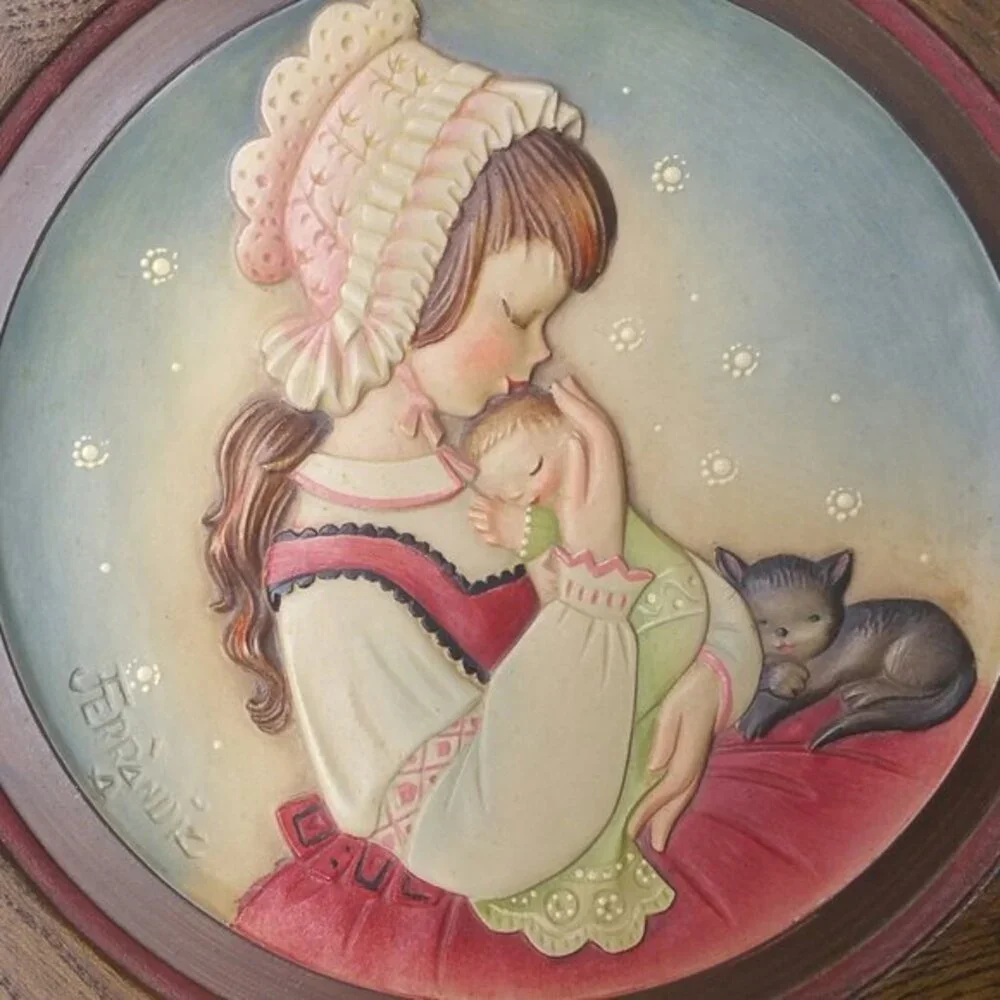 Anri Mother's Day 1976 Plate By Ferrandiz